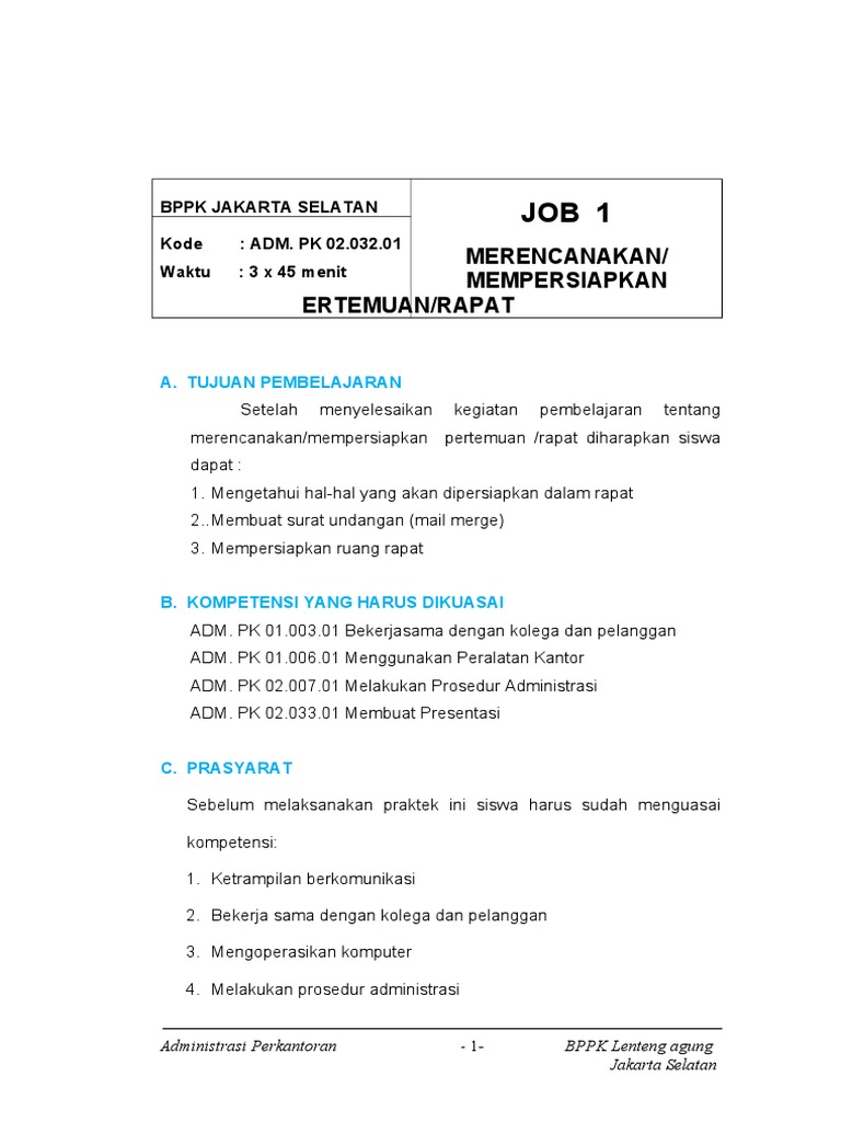 44 Contoh Undangan Rapat Bentuk Block Style Terbaru Contoh Undangan