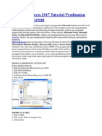 Microsoft Access 2007 Tutorial Pembuatan Biodata Karyawan