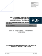 procedimiento de evaluación y acreditación de las competencias profesionales del guia