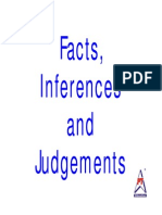 Extra Questions On Facts, Inferences and Judgements (FIJ)