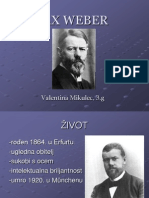 MAX WEBER Prezentacija Za Sociologiju