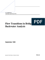 Flow Transitions in Bridge Backwater Analysis: September 1995