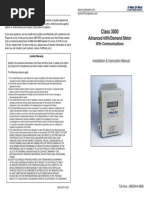 Class 3000: Advanced Kwh/Demand Meter