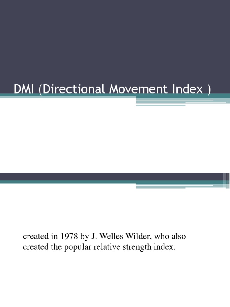 Understanding the Directional Movement Index | PDF | Finance & Money ...