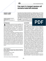 Case Report of A Laryngeal Squamous Cell Carcinoma Treated With Artesunate