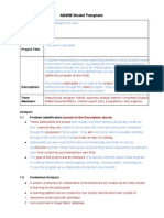 Project Problem Analysis - Addie Model