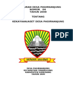 PERDES No 04 TAHUN 2009 TENTANG KEKAYAAN ASET DESA PDF