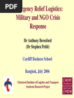 Emergency Relief Logistics: Military and NGO Crisis Response