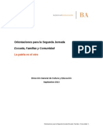 Aportes Para La Segunda Jornada Escuela Familias y Comunidad