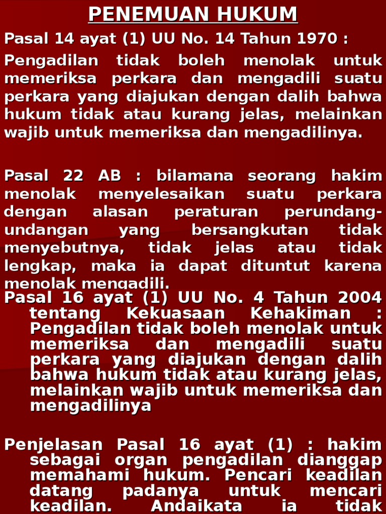 Penemuan Hukum