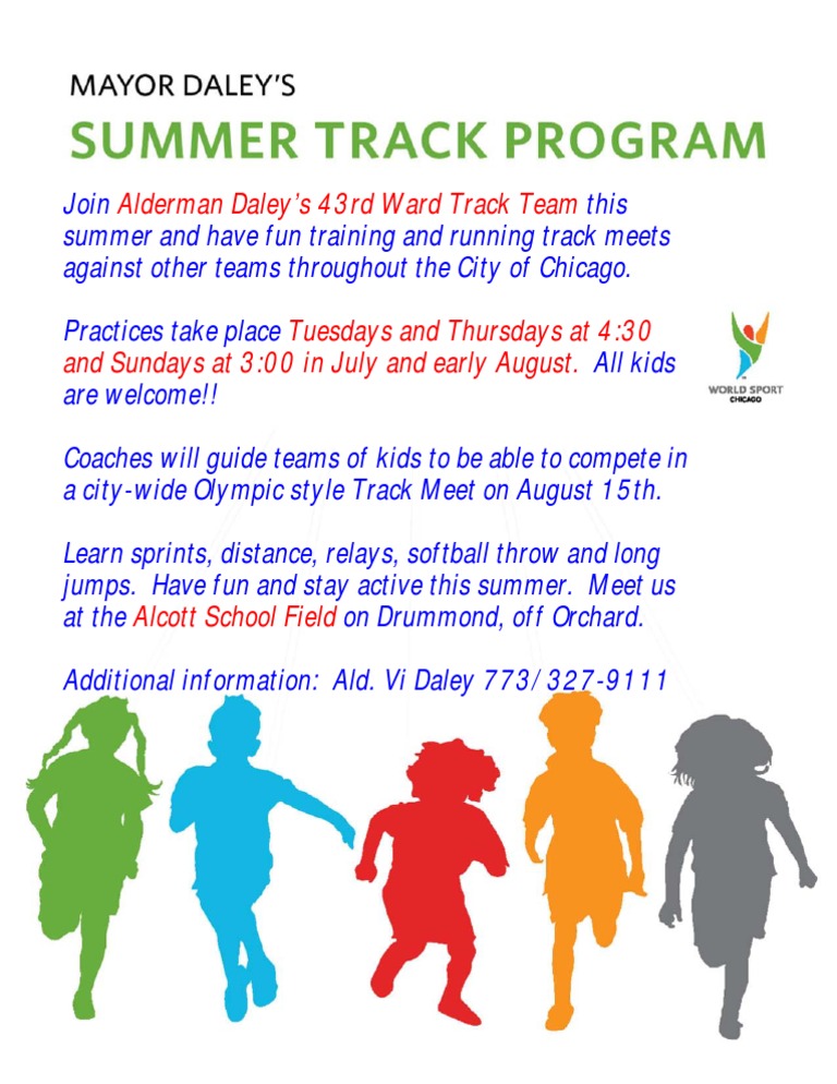 Join 43rd Ward Summer Track Team | PDF | Track And Field | Sports Rules ...