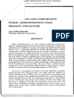 Development and Comparative Public Administration - Past, Present, and Future