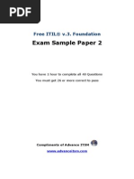 Free ITIL Sample Paper 2