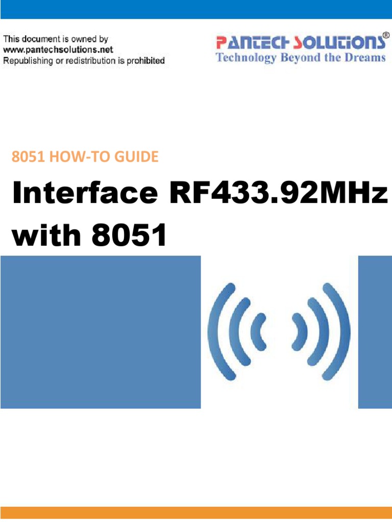 RF Interfacing With 8051 Friendly | PDF | Radio | Radio Frequency