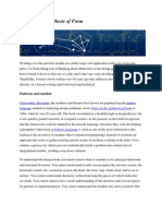 Notes On The Synthesis of Form: Patterns and Models