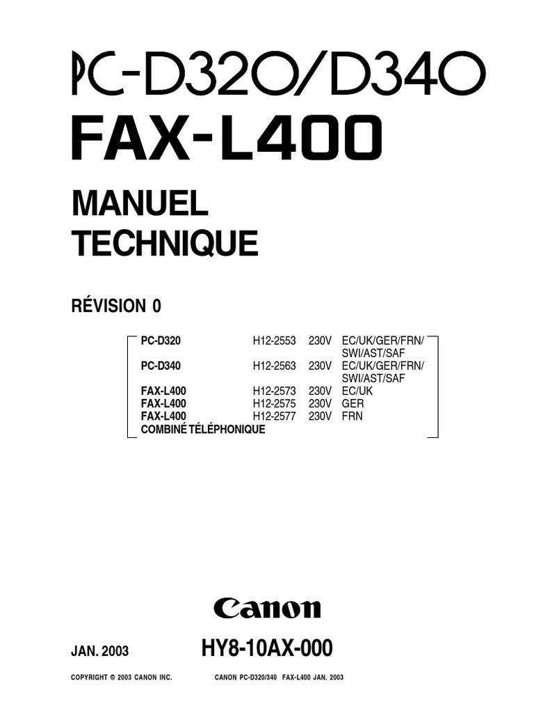 Canon Fax L400 Pdf Usb Fax