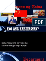 Kabihasnan NG Tsina - Proyekto Sa AP