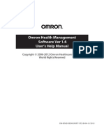 Omron Health Management Software Users Manual