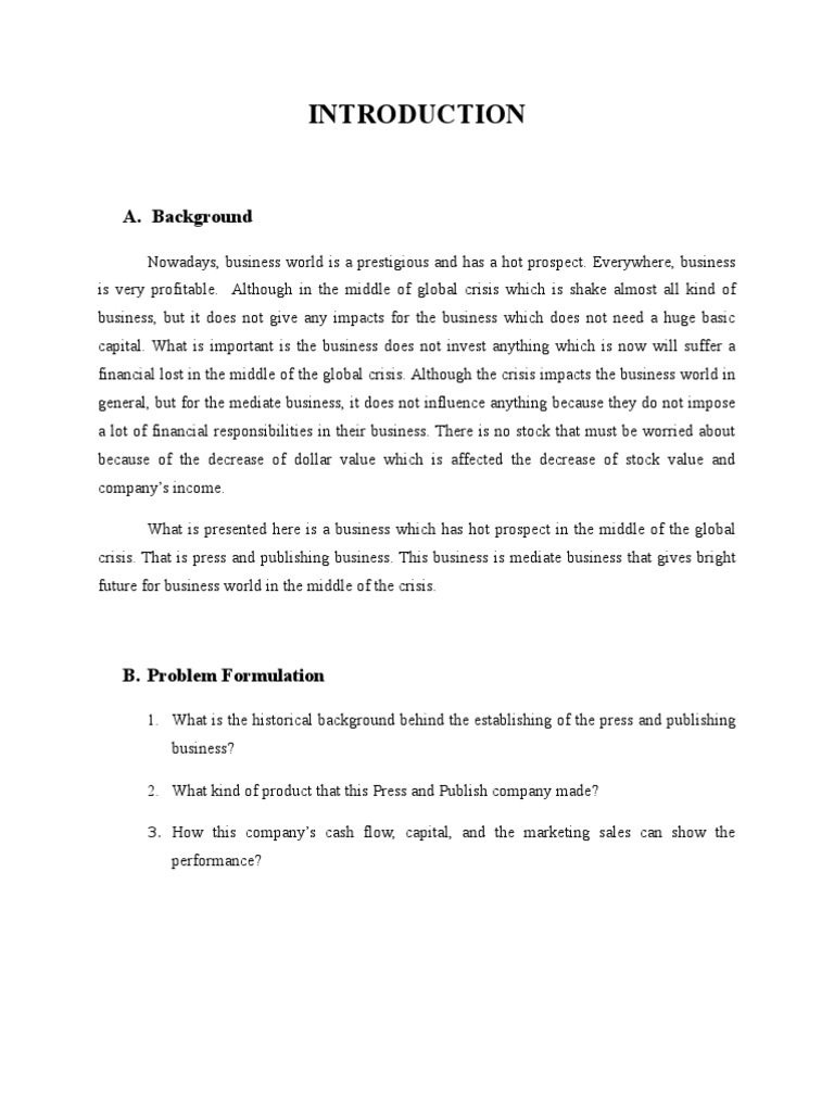 essay introduction of a book