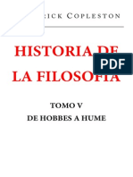 Tomo 5 V Historia de La Filosofia de Hobbes A Hume Copleston