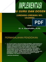 Download Implementasi Uu Guru  Dosen by ervianf SN17278890 doc pdf