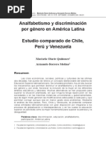 Analfabetismo y Discriminacion