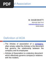 Download Articles of association PRESENTATIONppt by Mohsin Mehtab Abbasi SN172798238 doc pdf