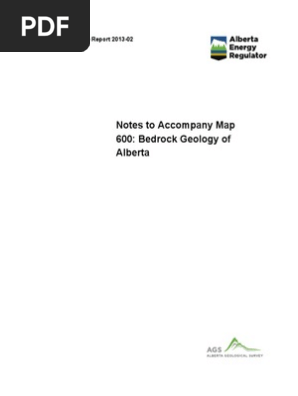 OFR 2013-02 Notes to Accompany Map 600: Bedrock Geology of Alberta
