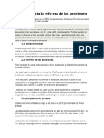 Cómo te afecta la reforma de las pensiones