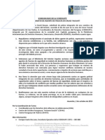 Comunicado de la Codehupy sobre asesinato de policía en Cruce Tacuatí