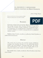 Estado, Excedente y Mediaciones en El Pensamiento Político de René Zavaleta - Jaime Ortega Reyna