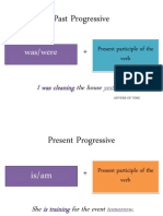 Past Progressive +: Was/were
