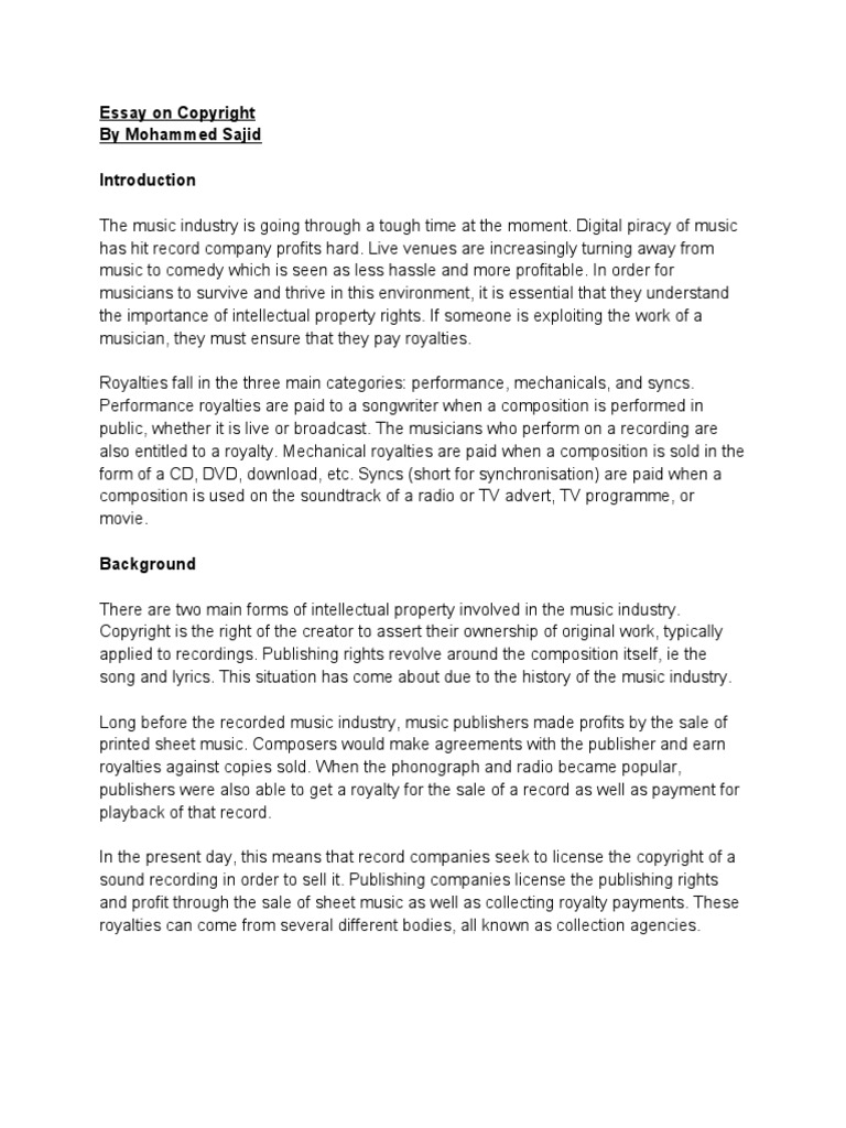 research paper topics on copyright