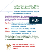 Sand Key Civic Association's October 8th Forum