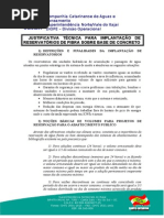 JUSTIFICATIVA RESERVATÓRIO E BASE DE CONCRETO