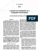 H.5 Practical Cost, Estimation in A Competitive Environment