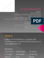 La acentuación