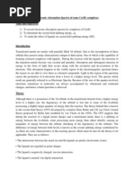 Download Chem Lab Report - Electronic Absorption Spectra of Some Cu Complexes by Miguel Ackah-Yensu SN172899159 doc pdf