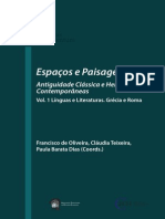 Espaços e Paisagens - Antiguidade Clássica e Heranças Contemporâneas - Vol. 1 - Línguas e Literaturas - Grécia e Roma