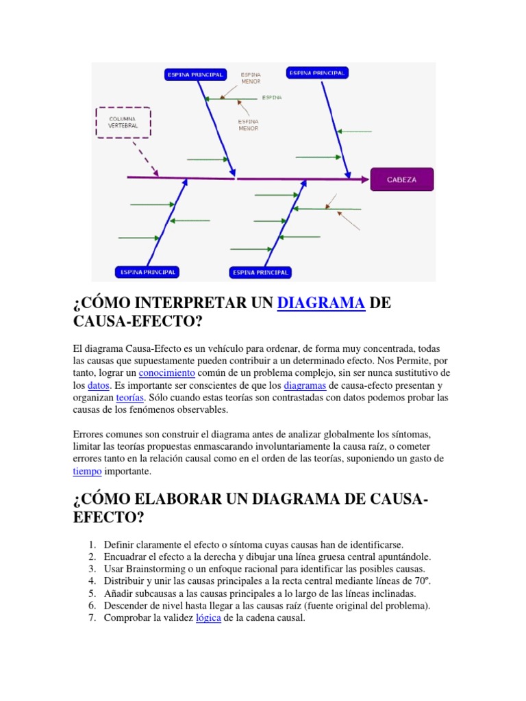 Guía para Diagramas Causa-Efecto | PDF | Science | Ciencia y Tecnología