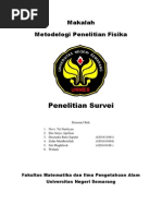 Makalah Penelitian Survei