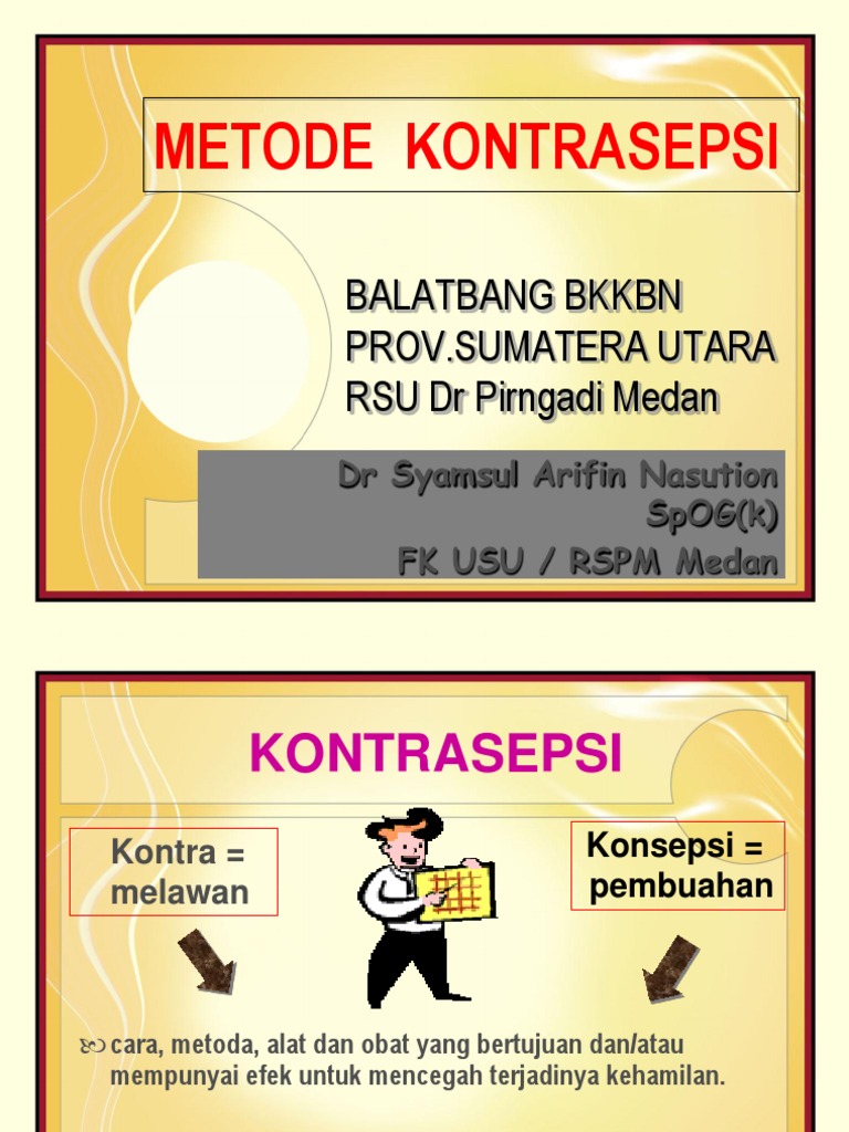 Jenis Kontrasepsi Menurut BKKBN | PDF