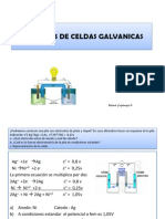 Ejercicios de Celdas Galvanicas