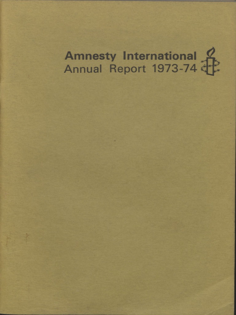 Amnesty International Report 1974 PDF Amnesty International Torture