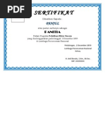 Download Format Sertifikat untuk Pelatihan by Shabrina Tijani Syarafina SN172943053 doc pdf