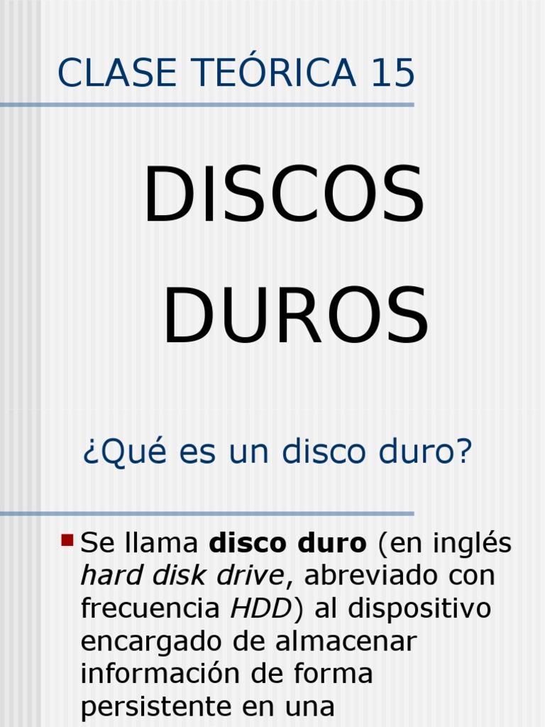 Guía Completa de Discos Duros HDD | PDF | Disco duro | Hardware de la ...
