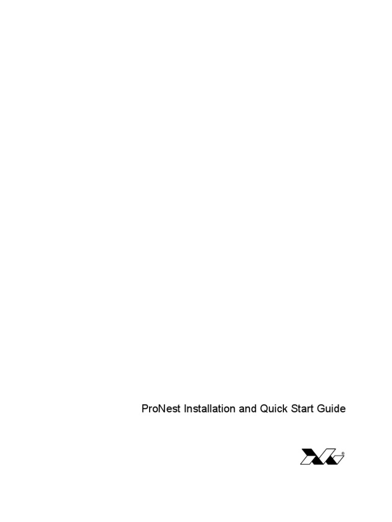 ProNest 8 Quick Start Guide | PDF | Computer File | Microsoft Excel