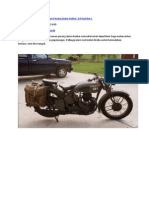 Motosikal Tentera Pada Zaman Perang Dunia Kedua