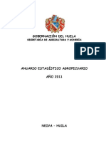 ANUARIO ESTADISTICO AGROPECUARIO DEL HUILA AÑO 2011