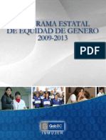 Programa Estatal en Equidad Ygenero 2013